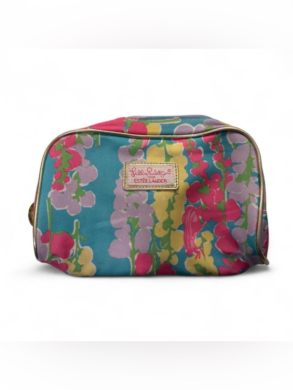 Lilly Pulitzer for Estée Lauder Floral Makeup Bag Cosmetic Pouch Travel Case
